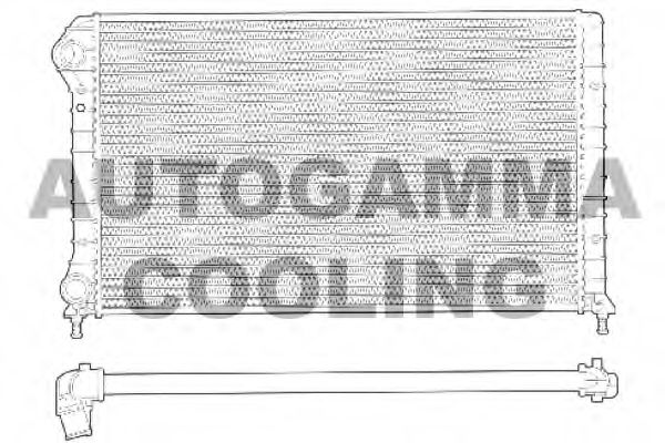 AUTOGAMMA 102962 Радиатор охлаждения двигателя для FIAT DOBLO
