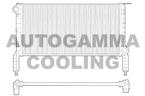 AUTOGAMMA 102963 Радиатор охлаждения двигателя для FIAT DOBLO