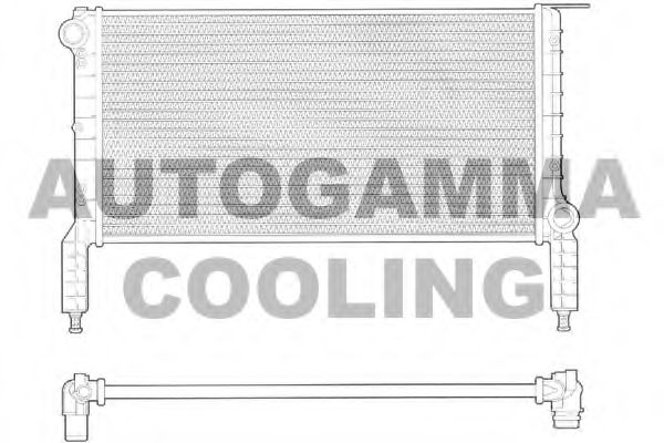 AUTOGAMMA 102964 Радиатор охлаждения двигателя для FIAT DOBLO