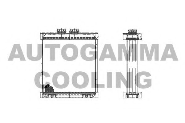 AUTOGAMMA 102996 Радиатор печки для AUDI A2