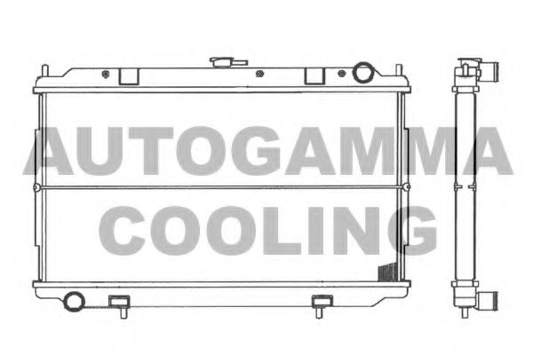 AUTOGAMMA 103050 Радиатор охлаждения двигателя AUTOGAMMA для NISSAN