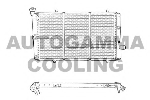 AUTOGAMMA 103065 Радиатор охлаждения двигателя для PEUGEOT 309