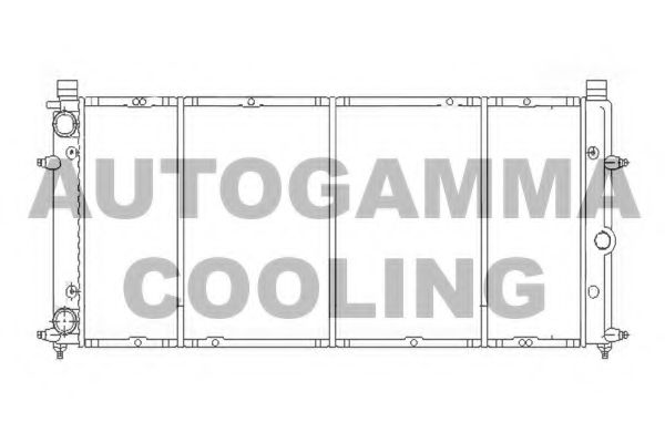 AUTOGAMMA 103068 Радиатор охлаждения двигателя для VOLKSWAGEN TRANSPORTER
