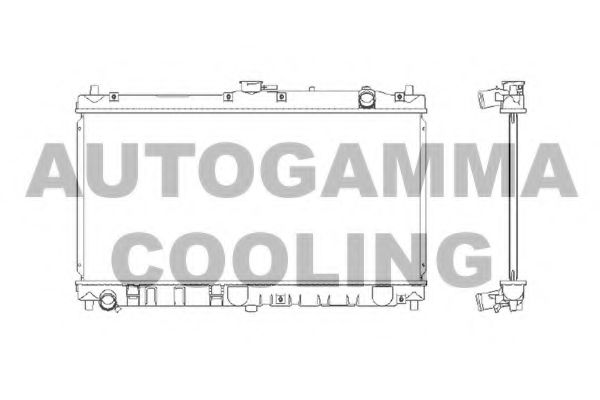 AUTOGAMMA 103152 Радиатор охлаждения двигателя для MAZDA MX-5