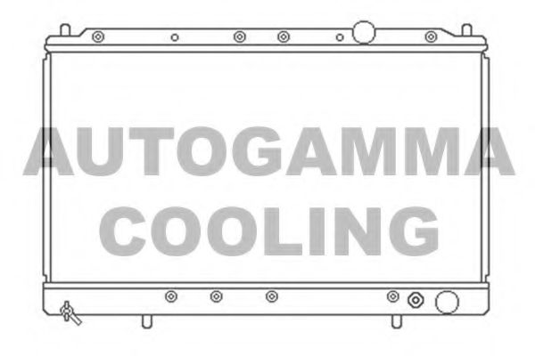 AUTOGAMMA 103162 Радиатор охлаждения двигателя для MITSUBISHI ECLIPSE