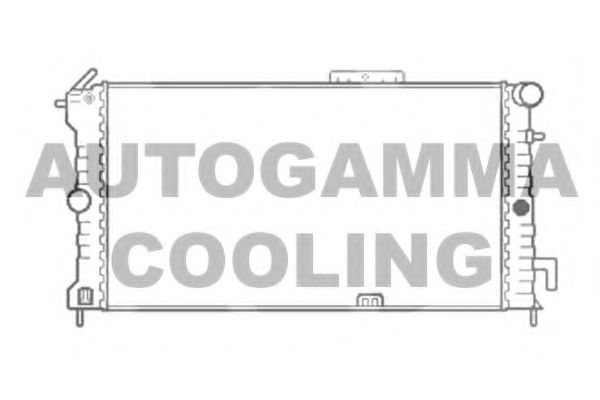 AUTOGAMMA 103184 Радиатор охлаждения двигателя для OPEL CALIBRA