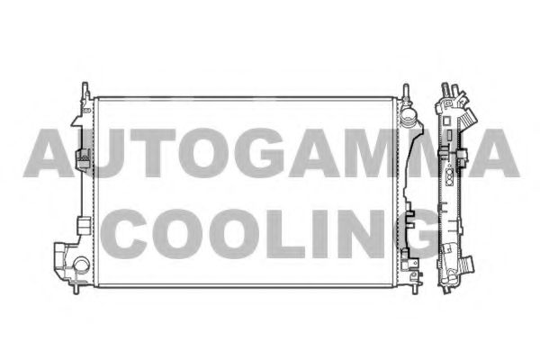 AUTOGAMMA 103237 Радиатор охлаждения двигателя для FIAT CROMA