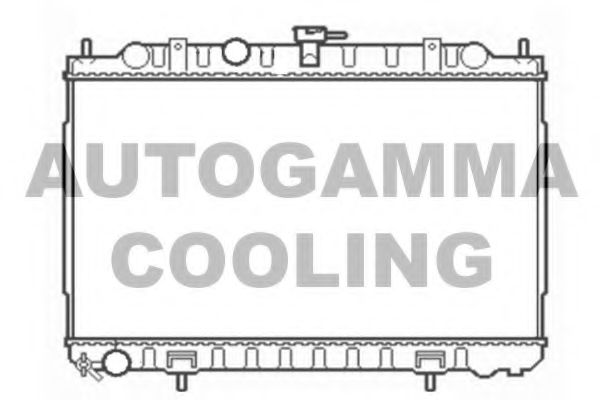 AUTOGAMMA 103347 Радиатор охлаждения двигателя AUTOGAMMA для NISSAN