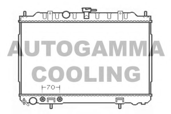 AUTOGAMMA 103348 Радиатор охлаждения двигателя AUTOGAMMA для NISSAN