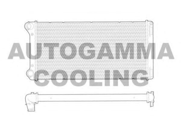 AUTOGAMMA 103358 Радиатор охлаждения двигателя для LANCIA