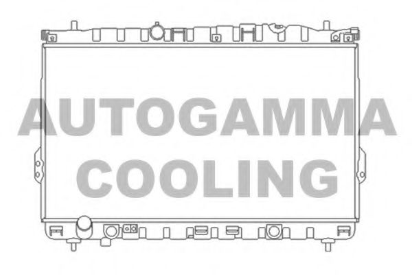 AUTOGAMMA 103362 Радиатор охлаждения двигателя для HYUNDAI TRAJET