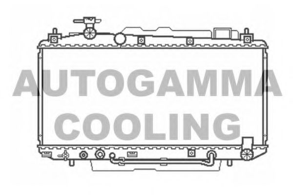 AUTOGAMMA 103371 Радиатор охлаждения двигателя AUTOGAMMA для TOYOTA