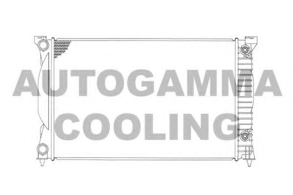 AUTOGAMMA 103372 Радиатор охлаждения двигателя AUTOGAMMA для AUDI