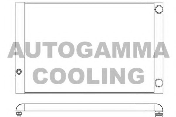 AUTOGAMMA 103373 Радиатор охлаждения двигателя AUTOGAMMA для AUDI