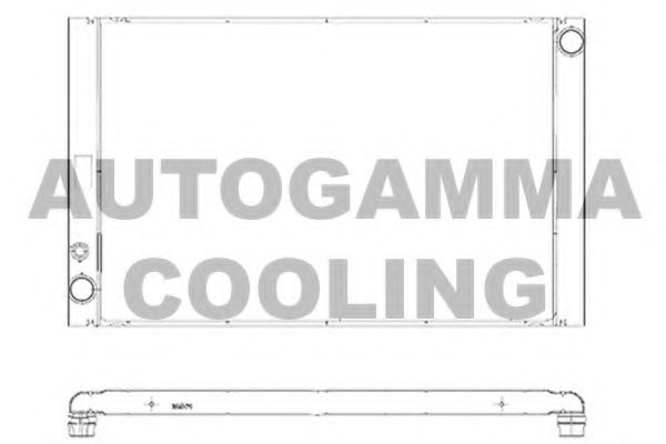 AUTOGAMMA 103374 Радиатор охлаждения двигателя для AUDI A8