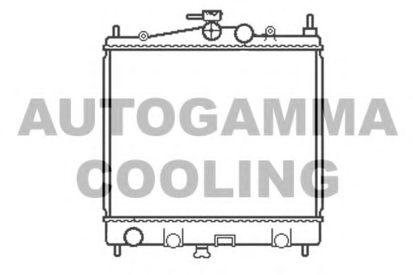 AUTOGAMMA 103382 Радиатор охлаждения двигателя для NISSAN NOTE