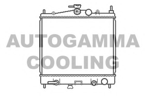AUTOGAMMA 103383 Радиатор охлаждения двигателя для NISSAN NOTE