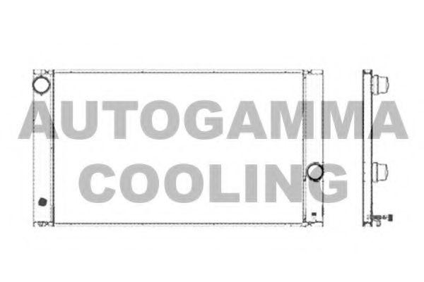 AUTOGAMMA 103387 Радиатор охлаждения двигателя для BMW 6