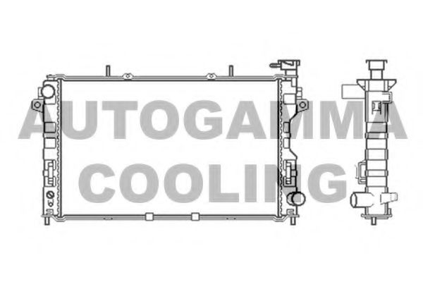 AUTOGAMMA 103400 Радиатор охлаждения двигателя для CHRYSLER