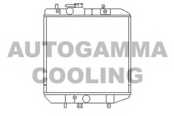 AUTOGAMMA 103404 Радиатор охлаждения двигателя для DAIHATSU CHARADE