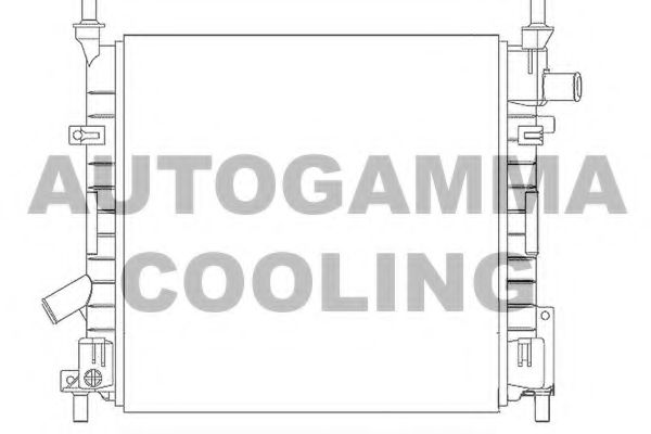 AUTOGAMMA 103428 Радиатор охлаждения двигателя для FORD KA