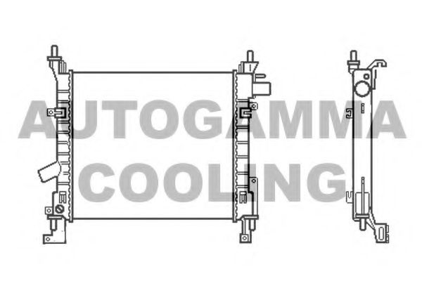 AUTOGAMMA 103429 Радиатор охлаждения двигателя для FORD STREET KA