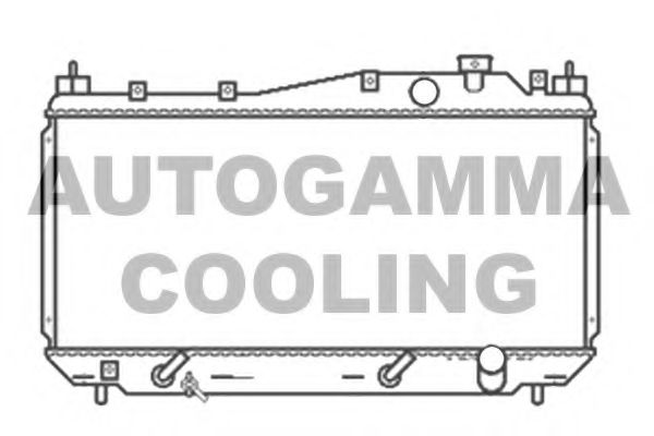 AUTOGAMMA 103435 Радиатор охлаждения двигателя AUTOGAMMA для HONDA