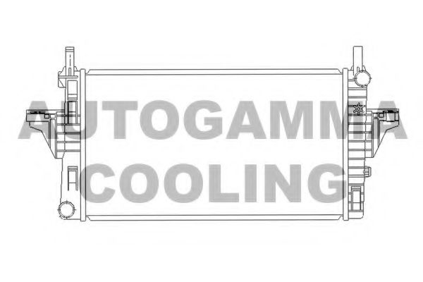 AUTOGAMMA 103445 Радиатор охлаждения двигателя для SMART