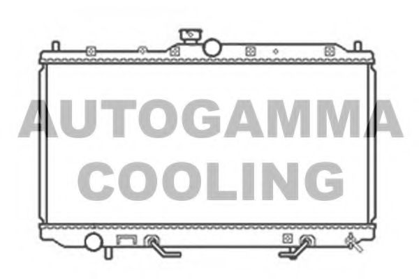 AUTOGAMMA 103478 Радиатор охлаждения двигателя для MITSUBISHI