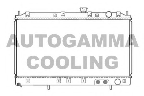 AUTOGAMMA 103479 Радиатор охлаждения двигателя для MITSUBISHI