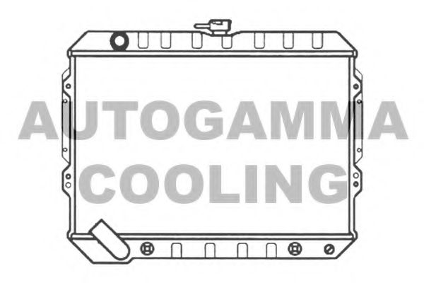 AUTOGAMMA 103486 Радиатор охлаждения двигателя для MITSUBISHI