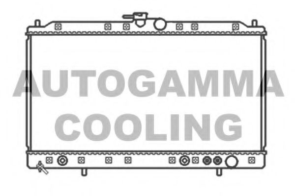 AUTOGAMMA 103489 Радиатор охлаждения двигателя для MITSUBISHI