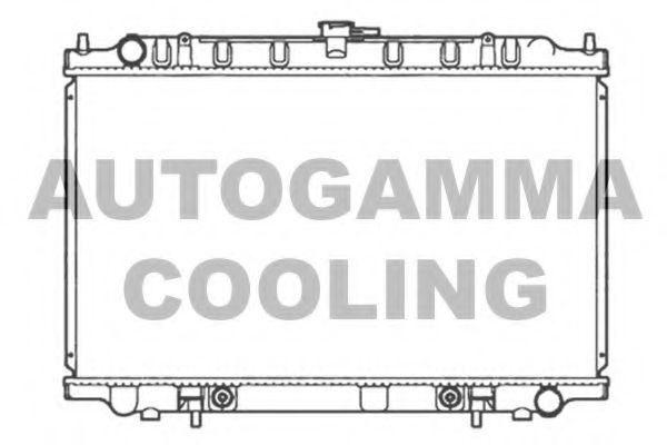 AUTOGAMMA 103503 Радиатор охлаждения двигателя для NISSAN MAXIMA