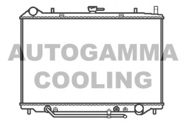 AUTOGAMMA 103516 Радиатор охлаждения двигателя для OPEL FRONTERA