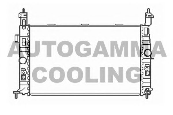 AUTOGAMMA 103518 Радиатор охлаждения двигателя для OPEL MERIVA