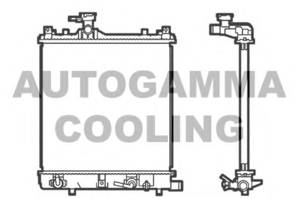 AUTOGAMMA 103531 Радиатор охлаждения двигателя для SUZUKI WAGON
