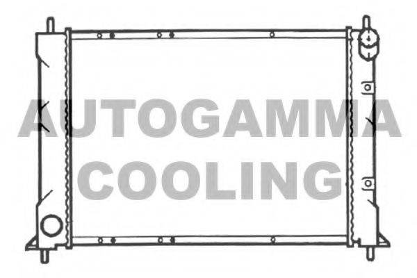 AUTOGAMMA 103550 Радиатор охлаждения двигателя для ROVER 25