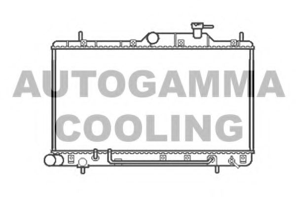 AUTOGAMMA 103558 Радиатор охлаждения двигателя AUTOGAMMA для HYUNDAI