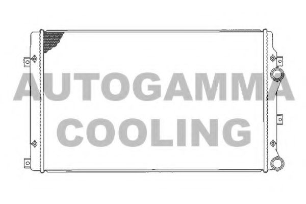 AUTOGAMMA 103565 Радиатор охлаждения двигателя для SKODA RAPID
