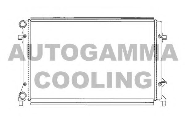 AUTOGAMMA 103612 Радиатор охлаждения двигателя AUTOGAMMA для AUDI