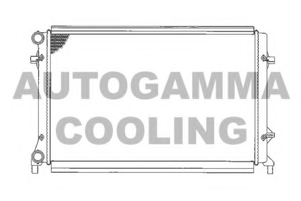 AUTOGAMMA 103613 Радиатор охлаждения двигателя AUTOGAMMA для AUDI