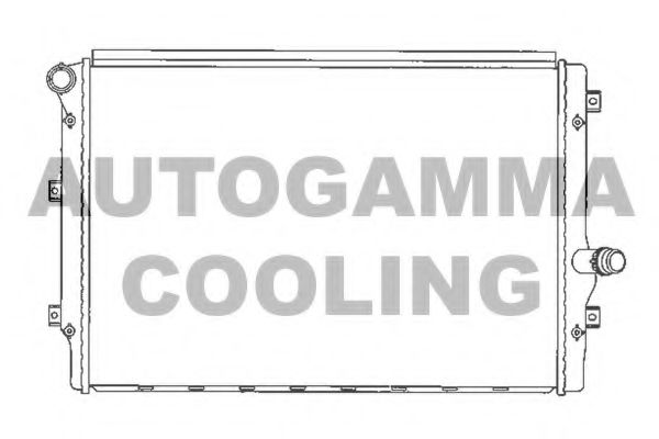 AUTOGAMMA 103614 Радиатор охлаждения двигателя для VOLKSWAGEN SCIROCCO
