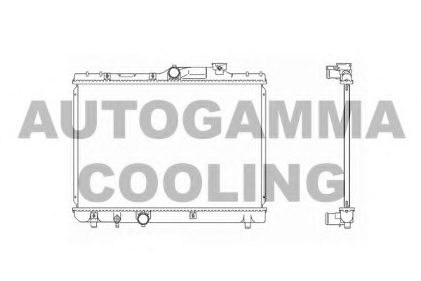AUTOGAMMA 103626 Радиатор охлаждения двигателя AUTOGAMMA для TOYOTA