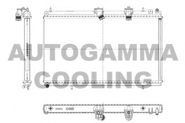 AUTOGAMMA 103643 Радиатор охлаждения двигателя для LANCIA