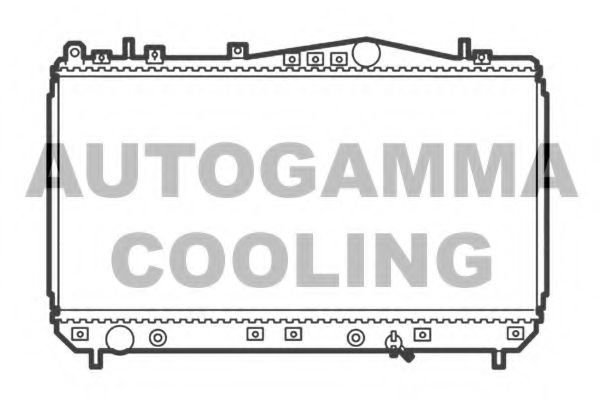 AUTOGAMMA 103651 Радиатор охлаждения двигателя AUTOGAMMA для CHEVROLET