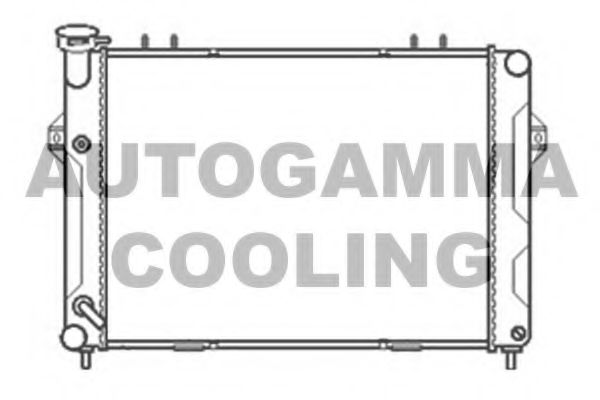 AUTOGAMMA 103665 Радиатор охлаждения двигателя AUTOGAMMA для JEEP