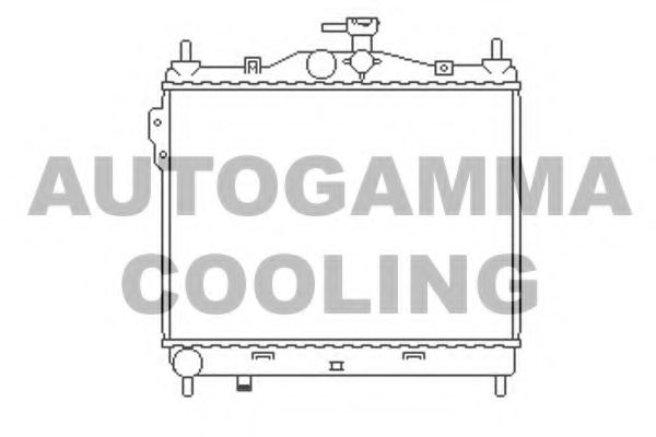 AUTOGAMMA 103669 Радиатор охлаждения двигателя AUTOGAMMA для HYUNDAI