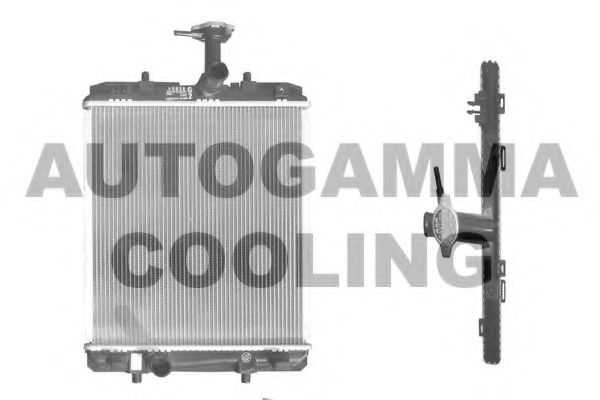 AUTOGAMMA 103683 Радиатор охлаждения двигателя для PEUGEOT 107