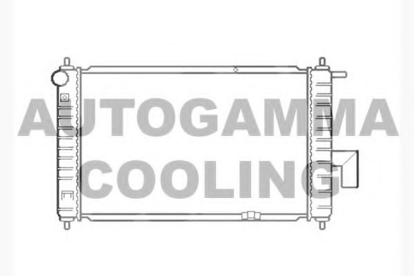 AUTOGAMMA 103697 Радиатор охлаждения двигателя для DAEWOO