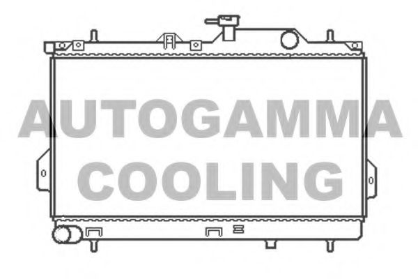 AUTOGAMMA 103703 Радиатор охлаждения двигателя AUTOGAMMA для HYUNDAI